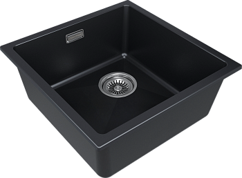 Кухонная мойка Paulmark LUMI 45UNI-SKEW LU45SK-AN 46х46 цвет антрацит